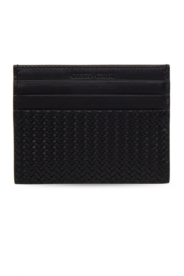 Black Card case with logo Armani Vitkac GB